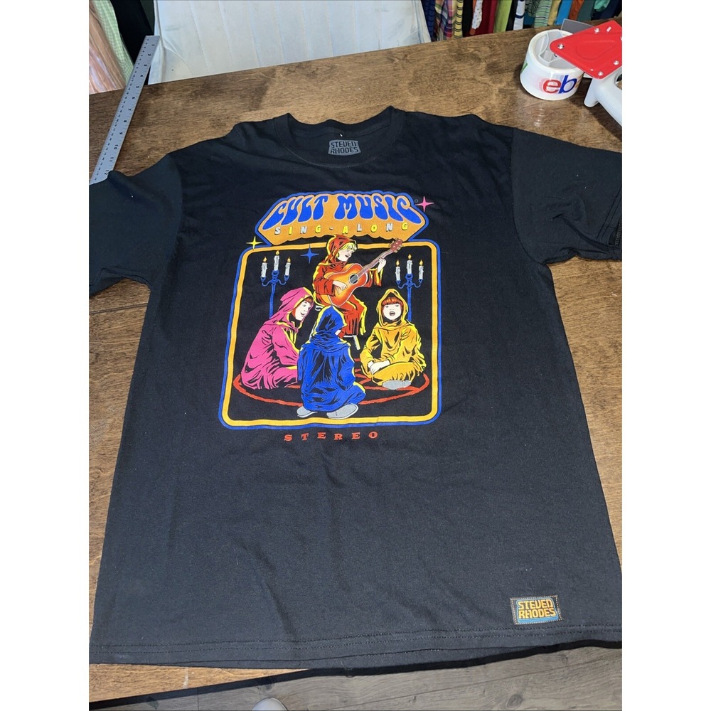 Threadless Cult Music Sing A Long Mens Size Large T Shirt